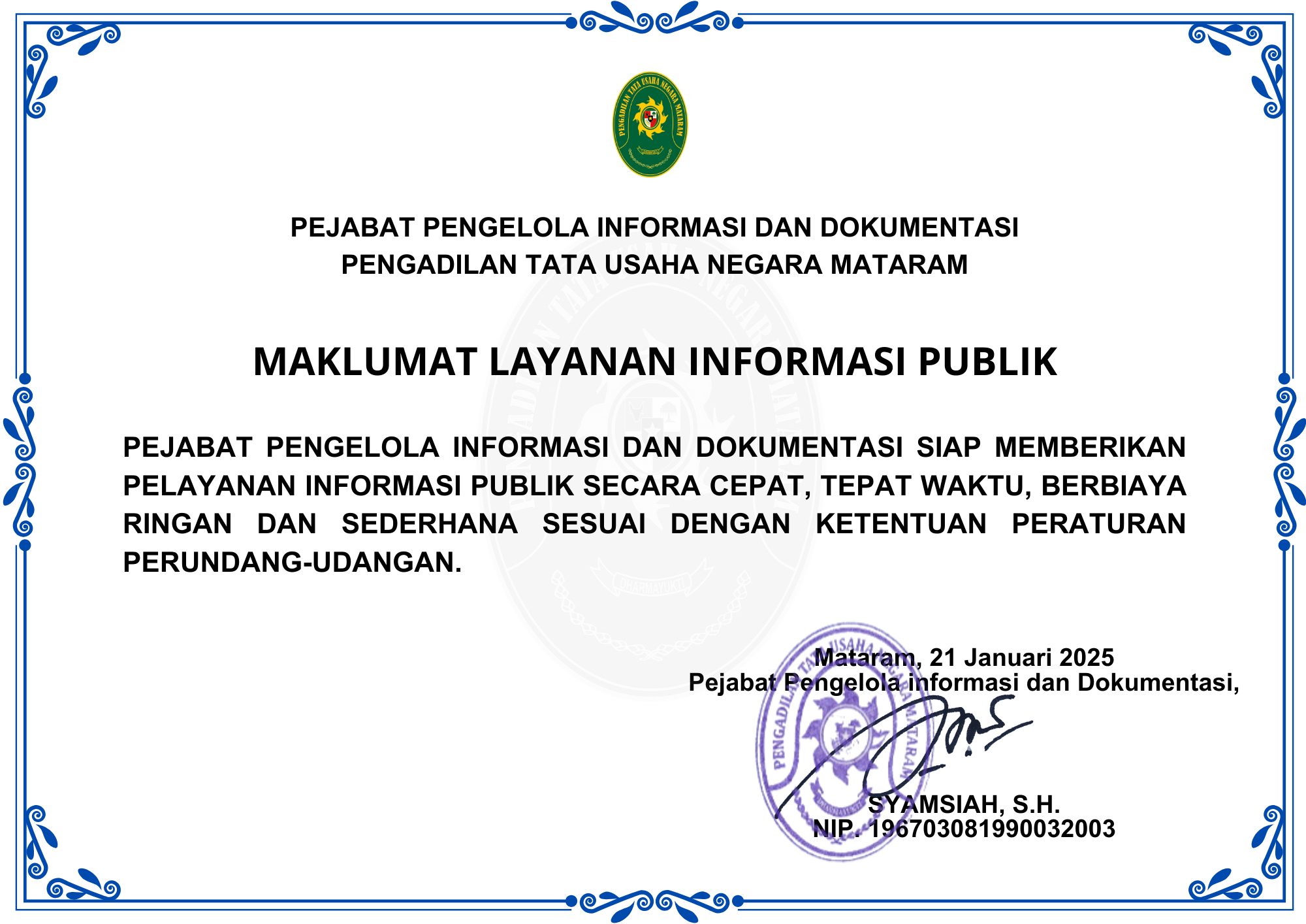 Pengadilan Tata Usaha Negara Mataram