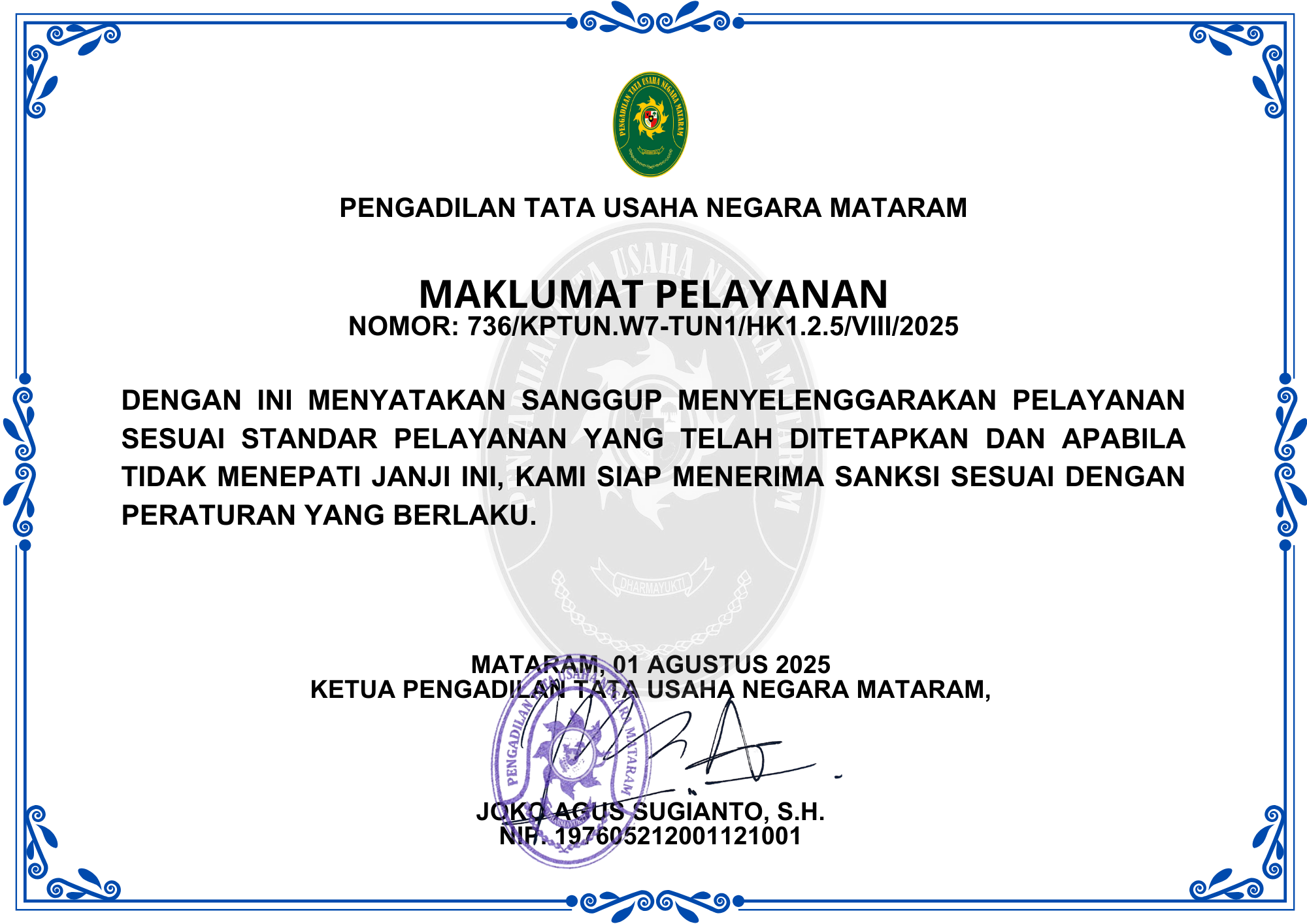 Pengadilan Tata Usaha Negara Mataram