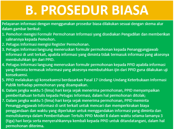 B Prosedur biasa 1